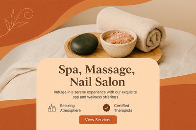 Boho Spa Experience Landing Page Design