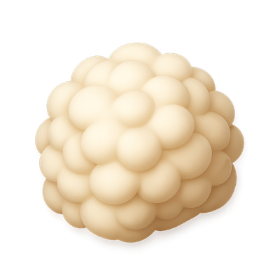 3D Isometric Icon of Wool Sheep Fleece