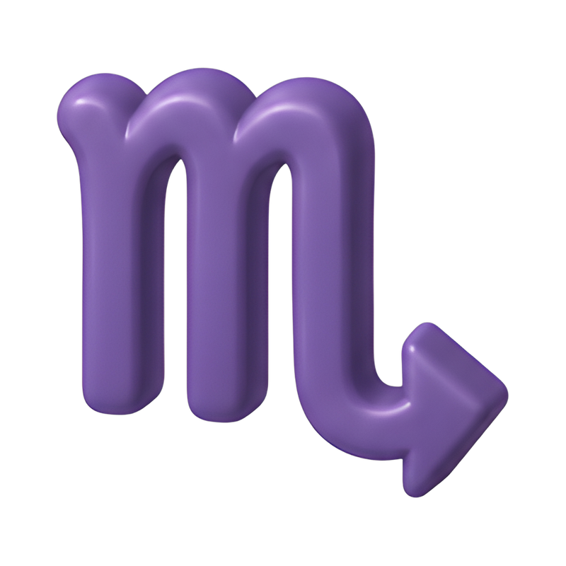 Scorpio stinger tail glyph