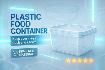 Promotional Graphic for BPA-Free Plastic Food Containers