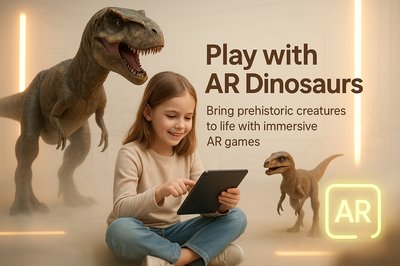 Interactive AR Dinosaur Experience Promotional Image