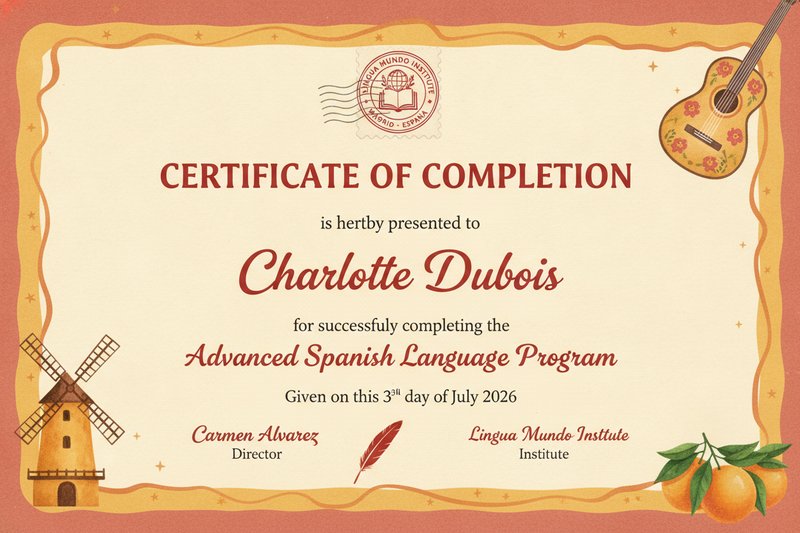 Advanced Spanish Language Certificate