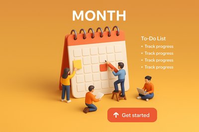 Small World, Big Perspective: 3D Calendar Scene