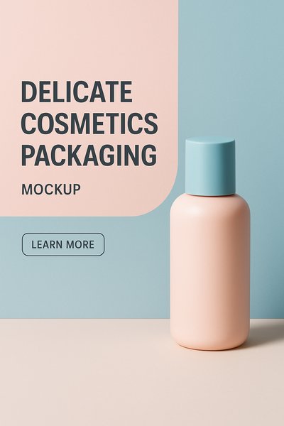 Modern and Stylish Skincare Packaging Mockup