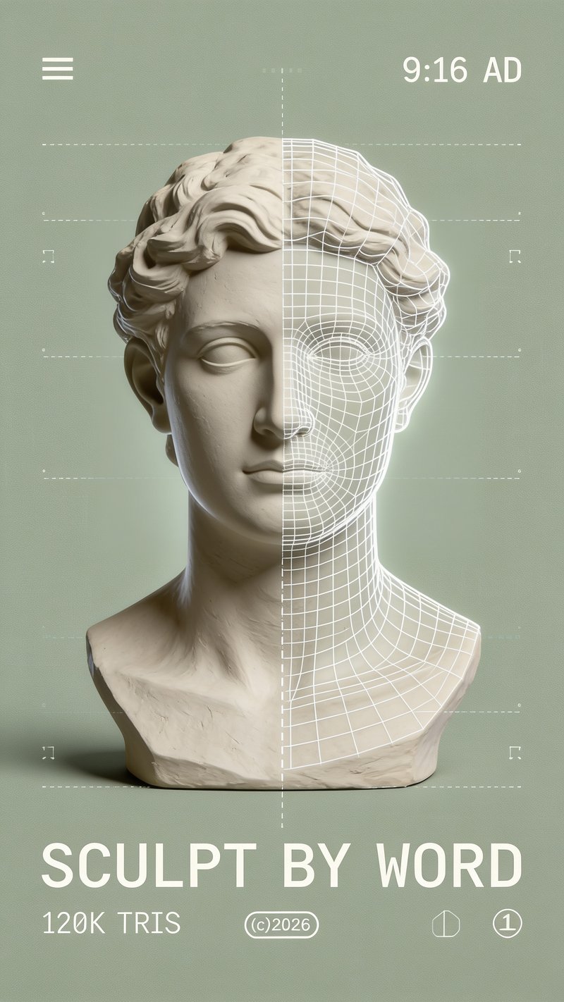 Abstract 3D geometric shapes