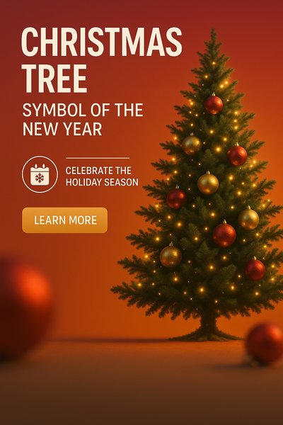 Festive Christmas Tree Image for Holiday Promotions