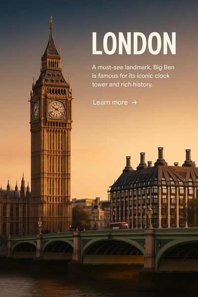 Explore Big Ben: Iconic Landmark in London