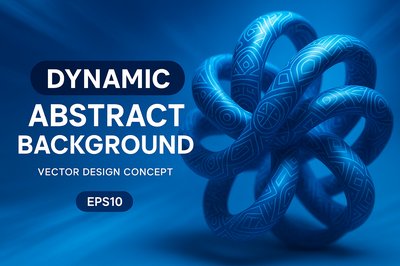 Dynamic Abstract Background with 3D Elements