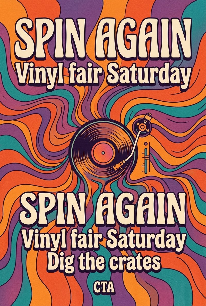vibrant vinyl design