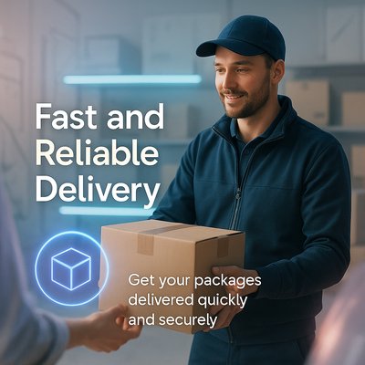 Promotional Image for Package Delivery Service