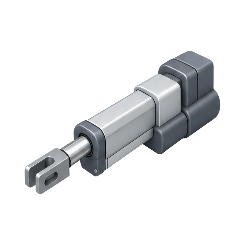 Electric actuator with clevis mount