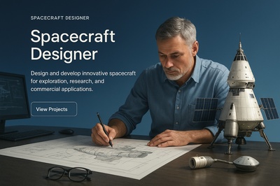 Stylish Spacecraft Designer Web Interface