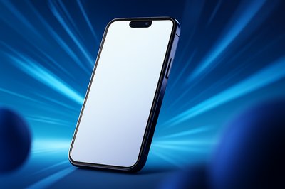 Dynamic Smartphone Mockup with Engaging Background