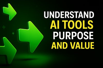 Dynamic Graphic Illustrating AI Tools Purpose and Value