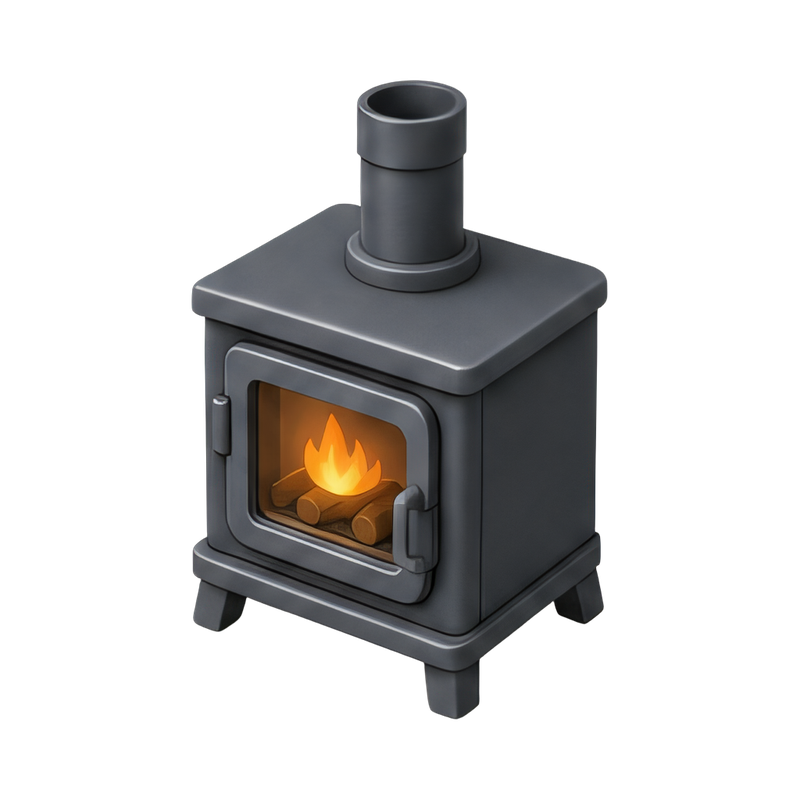 compact mini wood stove