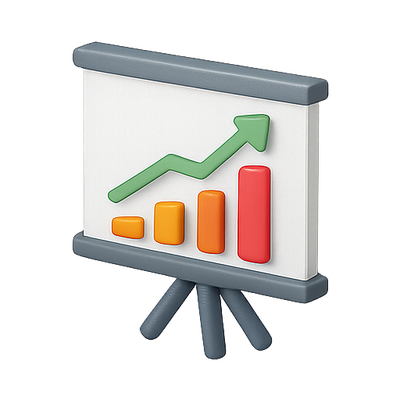 3D Graph Presentation on Flip Chart