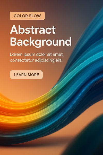 Vibrant Abstract Background with Color Flow Design