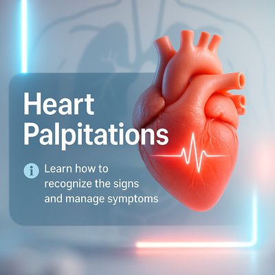 3D Heart Illustration with Health Information