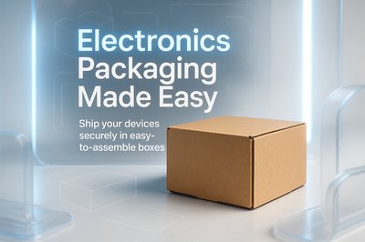 Promotional Graphic for Easy Electronics Packaging Solutions