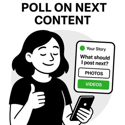 Engaging Social Media Poll Graphic for Audience Interaction