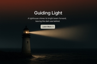 Guiding Light: A Lighthouse Illuminating the Dark Sea