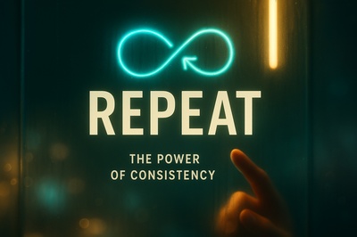 Neon Glow Art with Message on Consistency