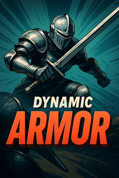 Dynamic Armor Illustration with Engaging Composition