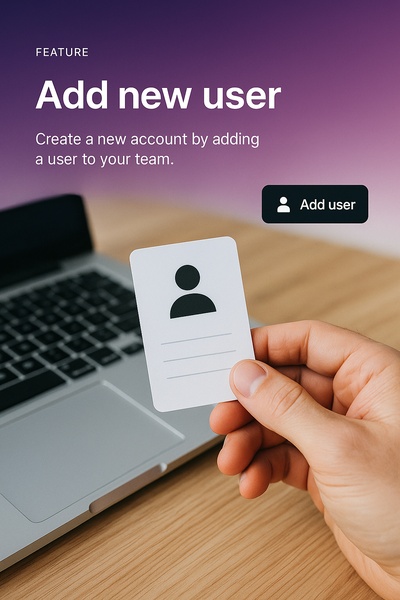 Minimalist Web Design Featuring User Addition Interface