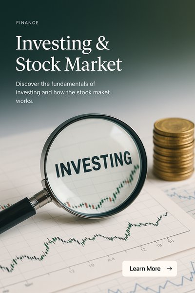 Investing and Stock Market Insights with Magnifying Glass