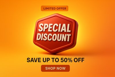 Promotional Banner for Special Discounts and Offers