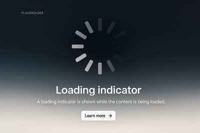 Stylized Loading Circle Design for Web Pages