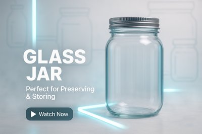 Promotional Graphic for Glass Jar Product