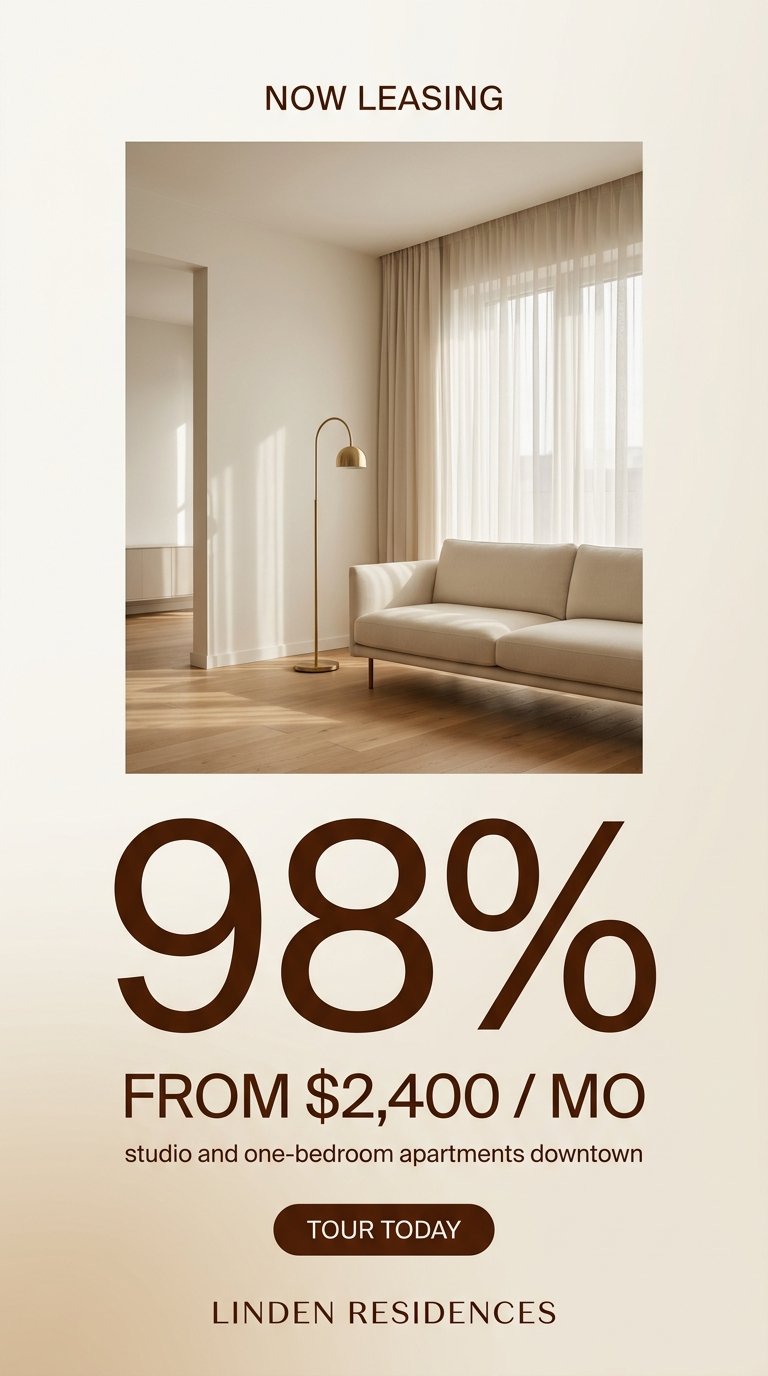 Modern apartment interior design