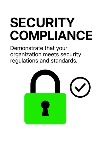 Security Compliance Graphic Emphasizing Regulations