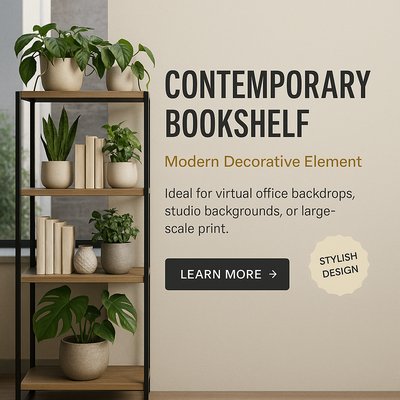 Stylish Contemporary Bookshelf for Modern Office Decor