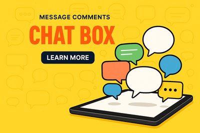 Playful Comics Chat Interface Design with Speech Bubbles