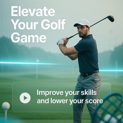 Promotional Graphic for Golf Skill Improvement Program