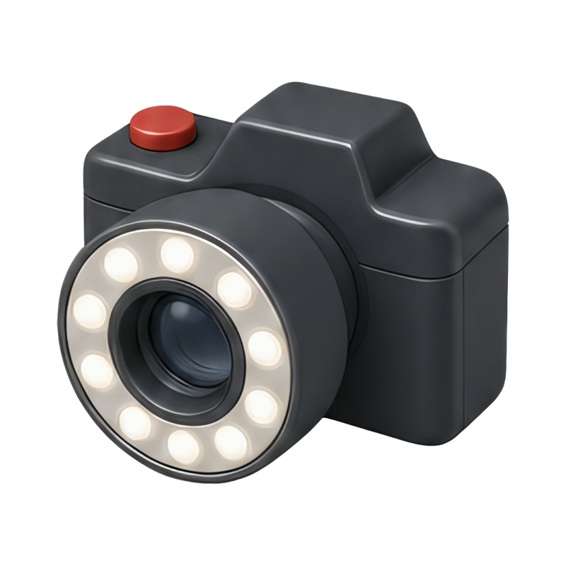 forensic camera with ring flash