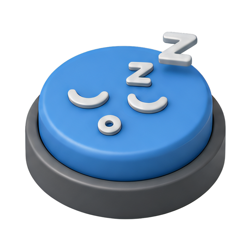Oversized snooze button concept
