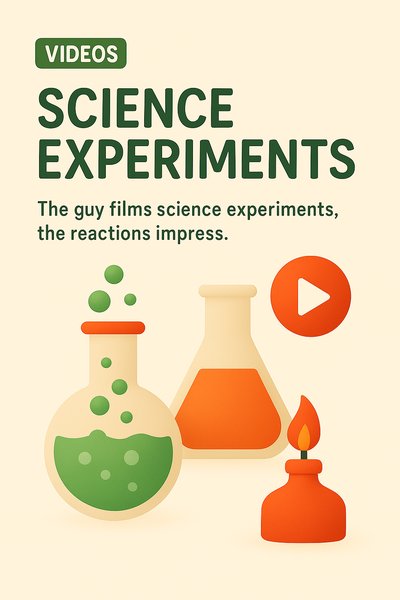 Colorful Graphic for Science Experiment Videos Promotion