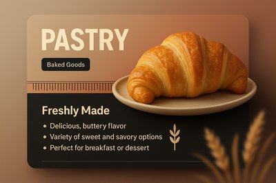 3D Pastry Design for Web Interface