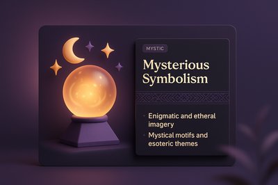 Mystical 3D Design with Ethereal Elements