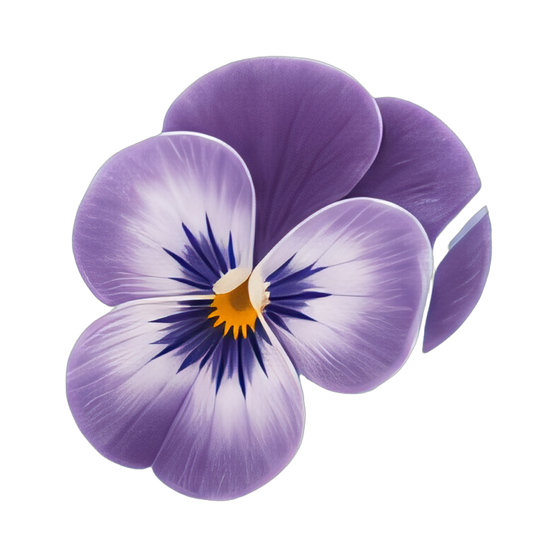 colorful edible flower ice cubes