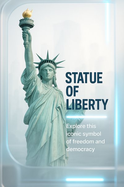 Promotional Graphic Featuring the Statue of Liberty