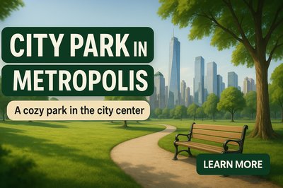 Promotional Graphic for City Park in Metropolis