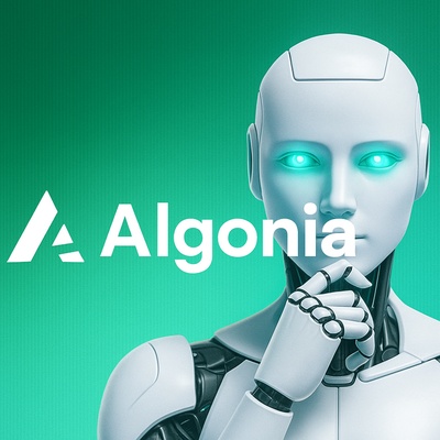 Futuristic Robot with Algonia Branding