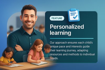 Engaging Male Teacher with Students in Classroom Setting