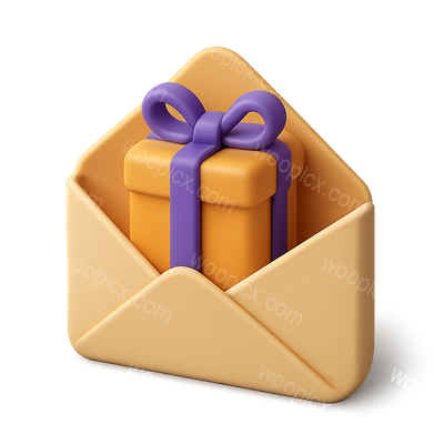 3D Gift Envelope with Present Inside