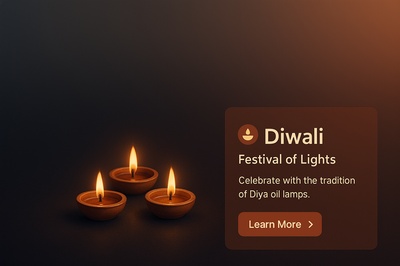 Diwali Festival of Lights with Diya Oil Lamps
