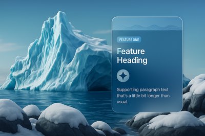 Stunning Icebergs and Rocks Against a Serene Sea